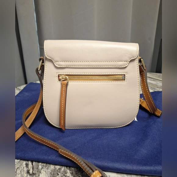 Dooney & Bourke Small Saddle Crossbody Bag, EUC, Oyster - Picture 2 of 9